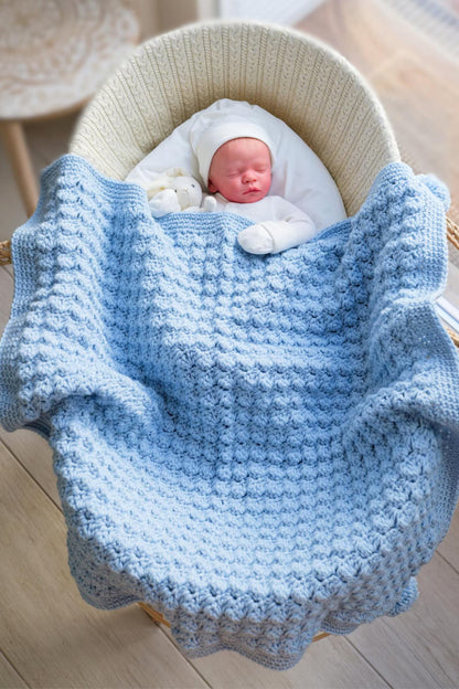 Easy Chunky Crochet Baby Blanket Pattern
