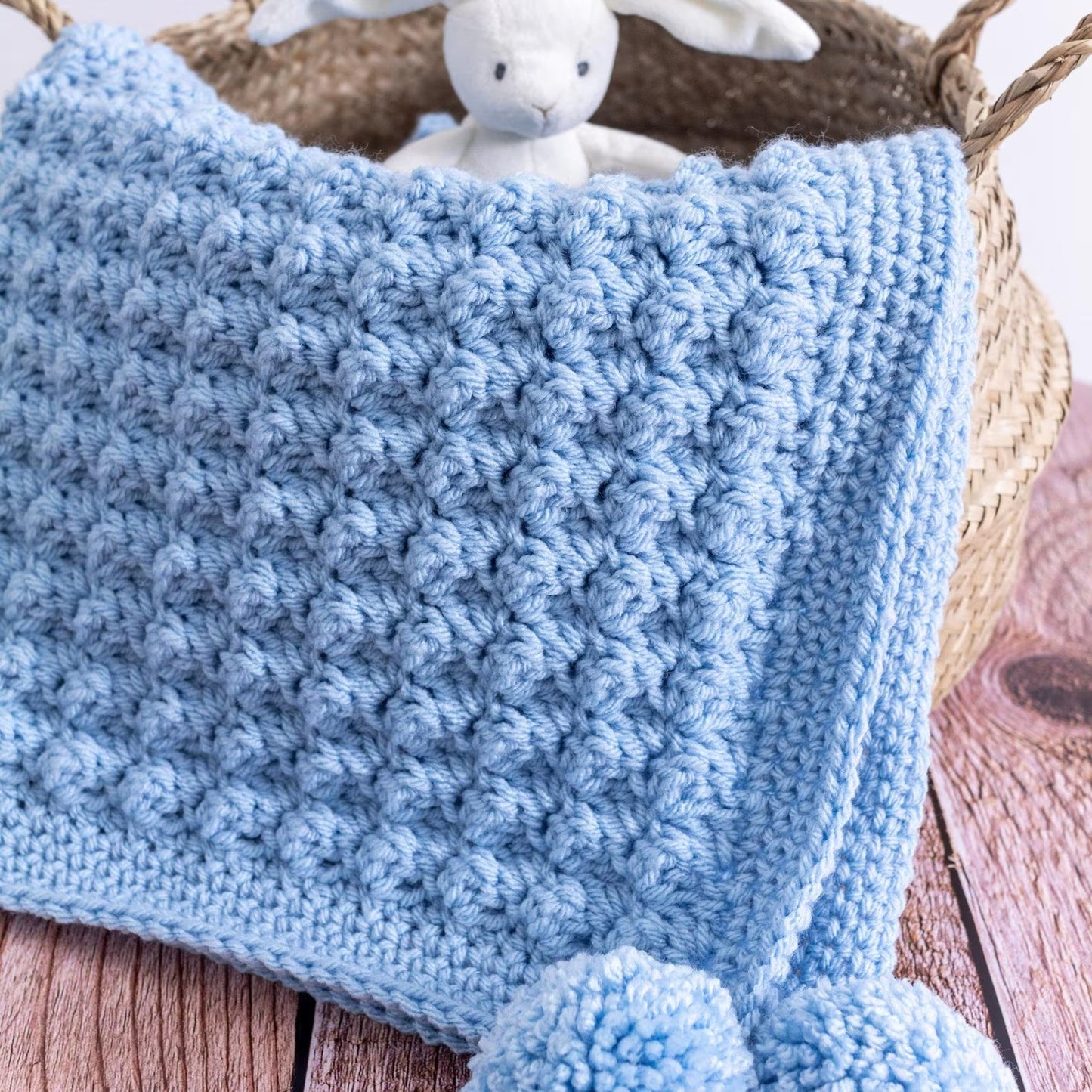 Easy Chunky Crochet Baby Blanket Pattern