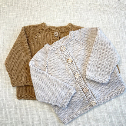 Knitting Pattern for an Easy Baby Cardigan