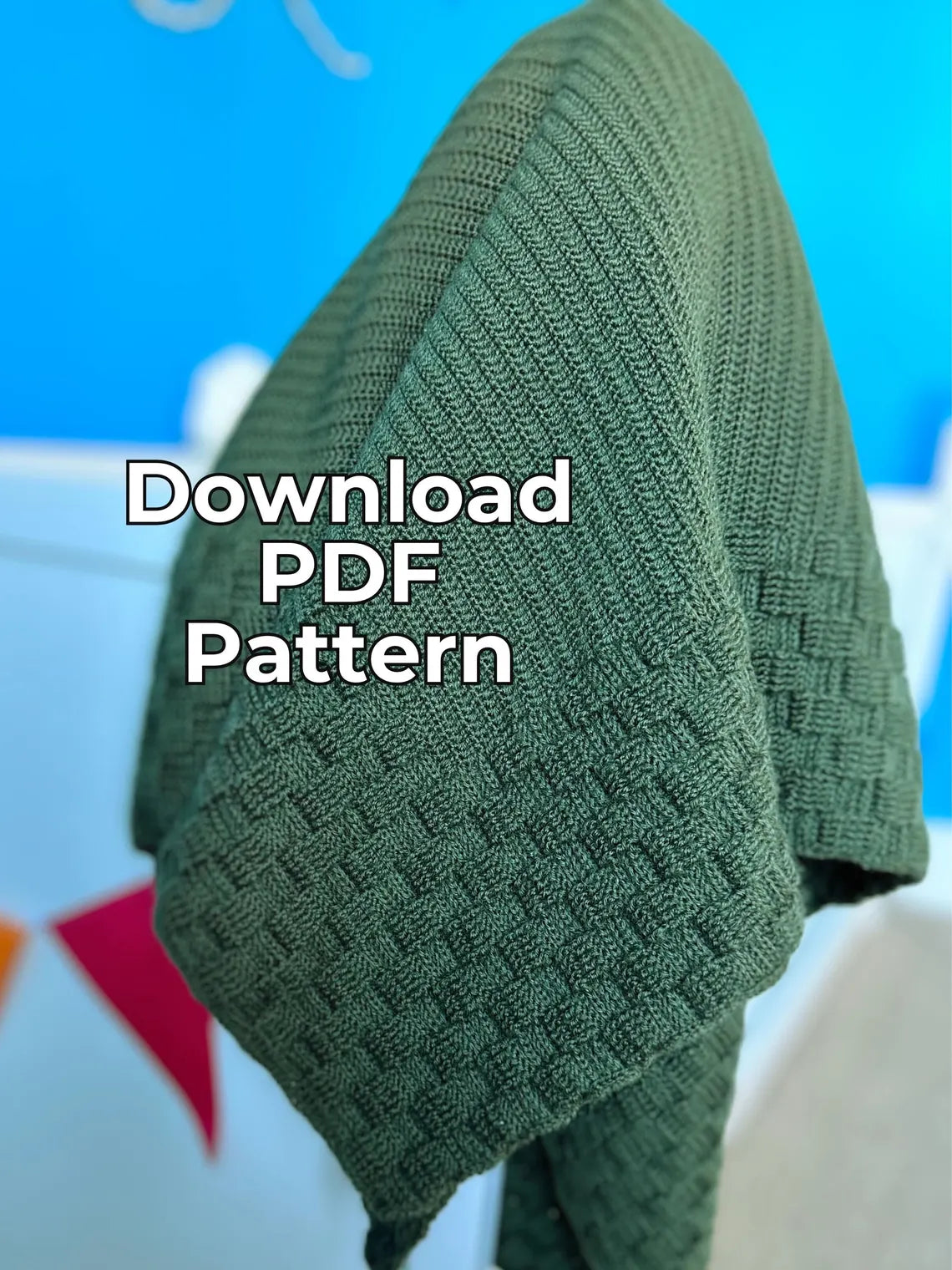 Easy Basket Weave Afghan Crochet Pattern
