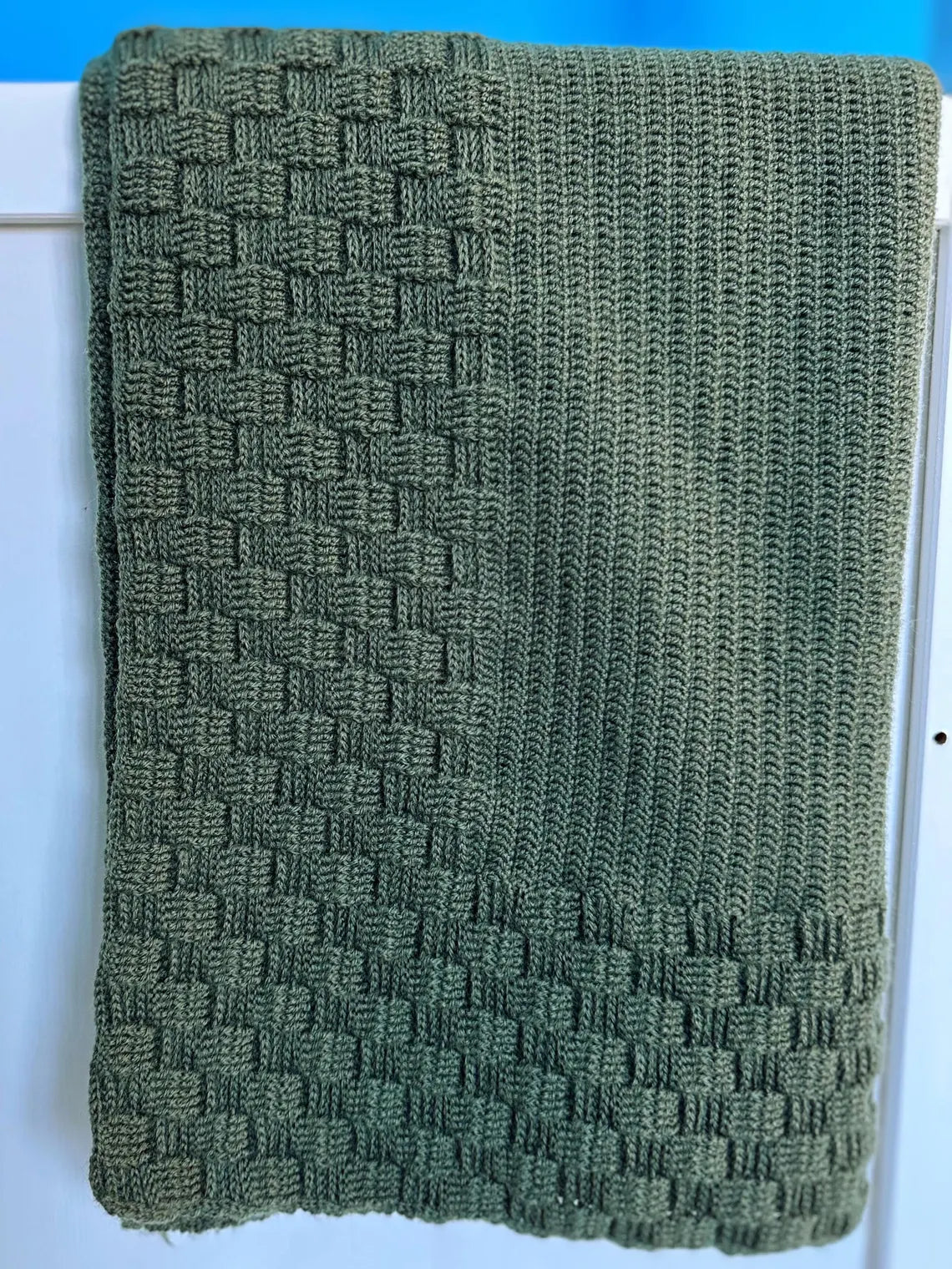 Easy Basket Weave Afghan Crochet Pattern