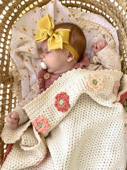 Easy Flower Fairy Blanket Crochet Pattern
