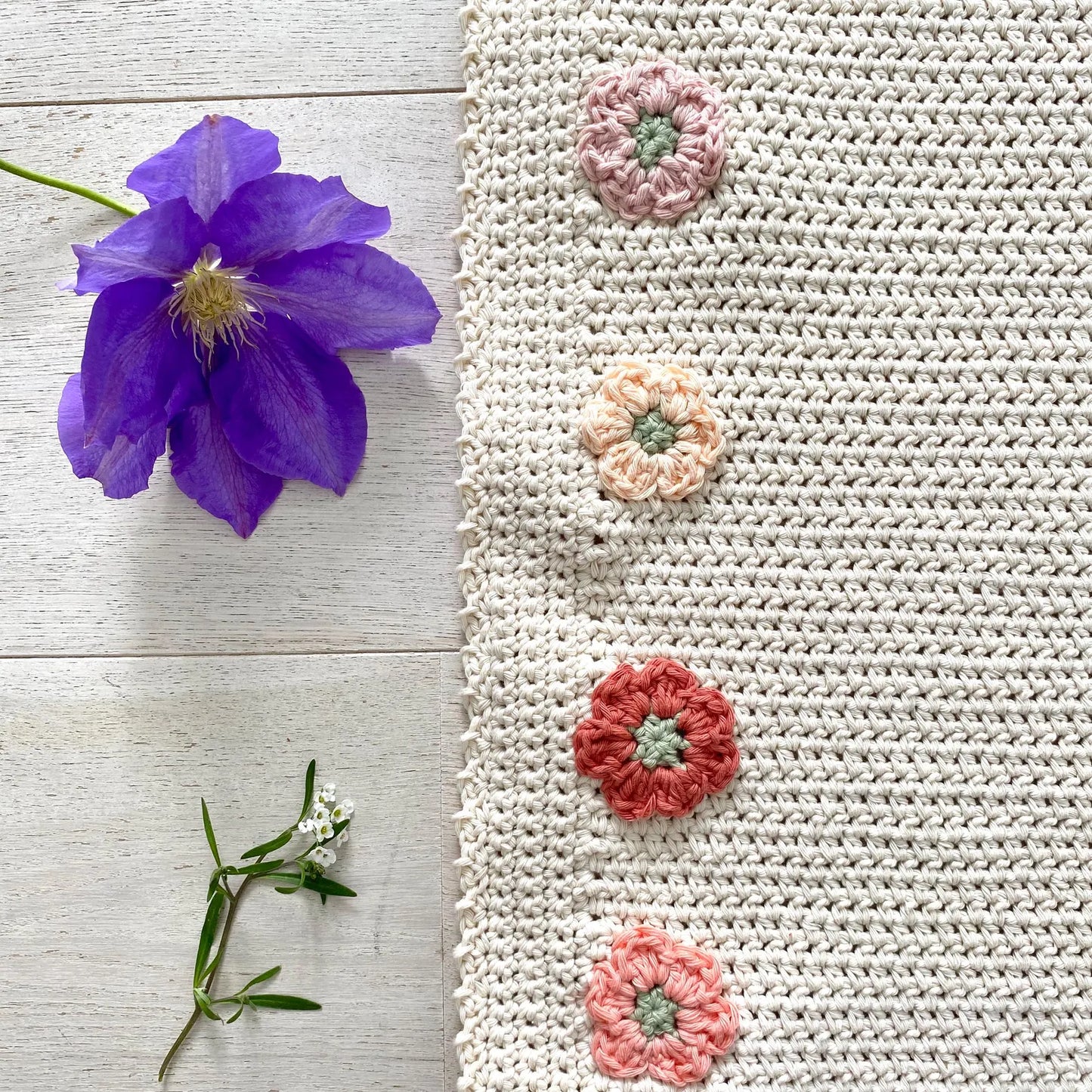 Easy Flower Fairy Blanket Crochet Pattern