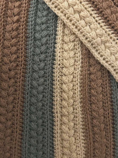 Easy Textured Crochet Blanket Pattern