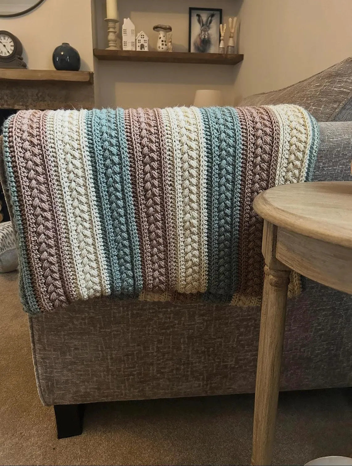 Easy Textured Crochet Blanket Pattern