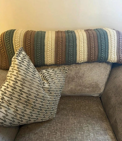 Easy Textured Crochet Blanket Pattern