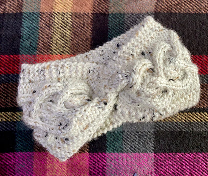 Fingerless Gloves and Head Warmer Set Knitting Pattern