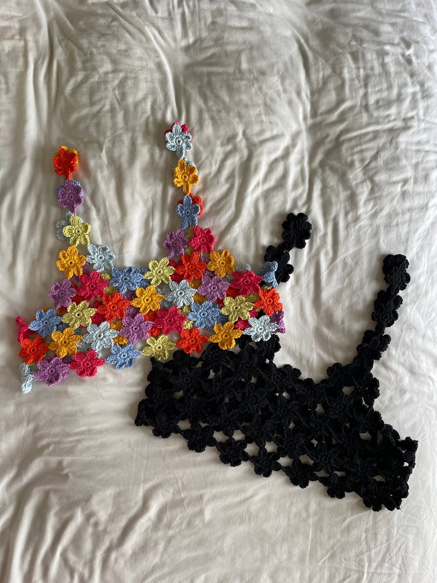 Flower Motif Daisy Chain Top Crochet Pattern