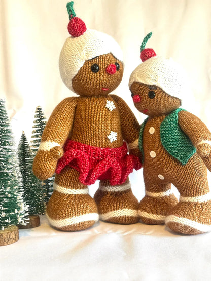 Gingerbread People Knitting Pattern