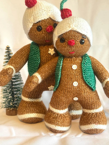 Gingerbread People Knitting Pattern