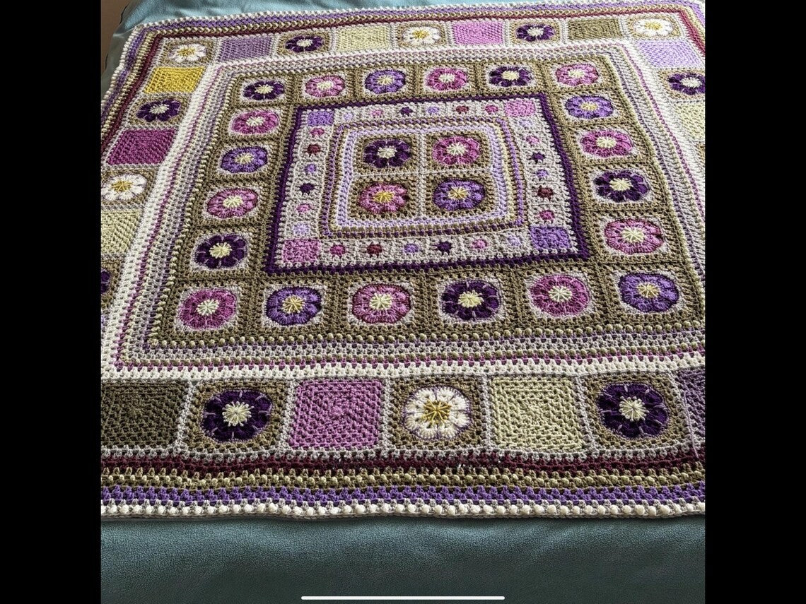 The Hellebores Blanket Crochet Pattern