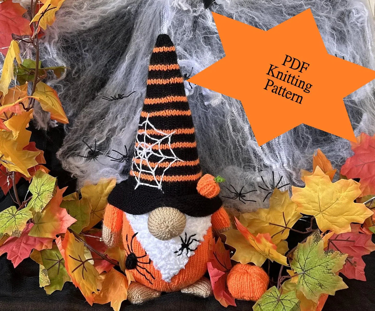 Halloween Gnome Knitting Pattern