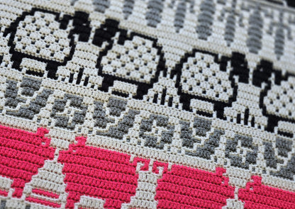 Harmony Farm Mosaic Blanket Crochet Pattern