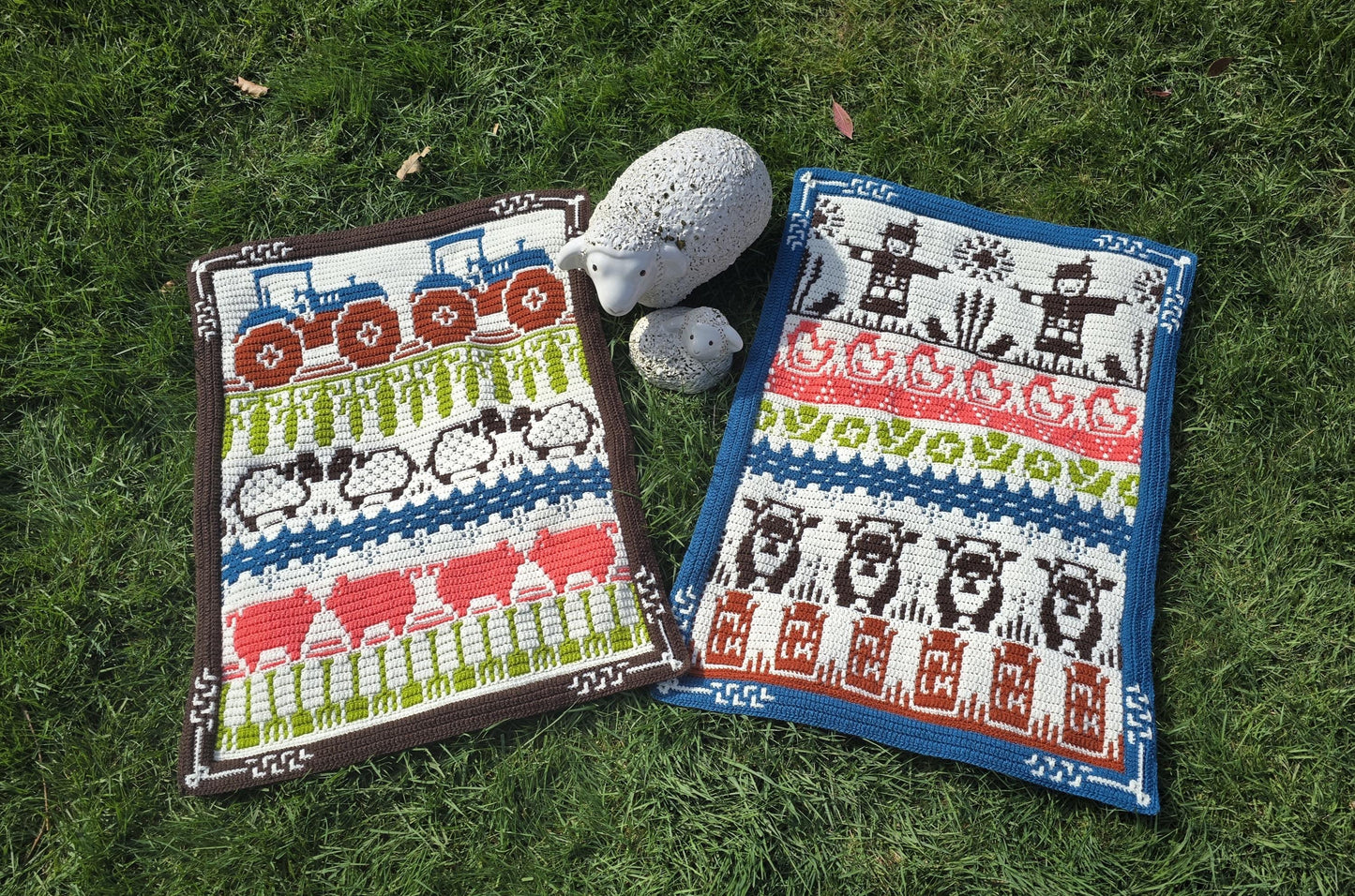 Harmony Farm Mosaic Blanket Crochet Pattern