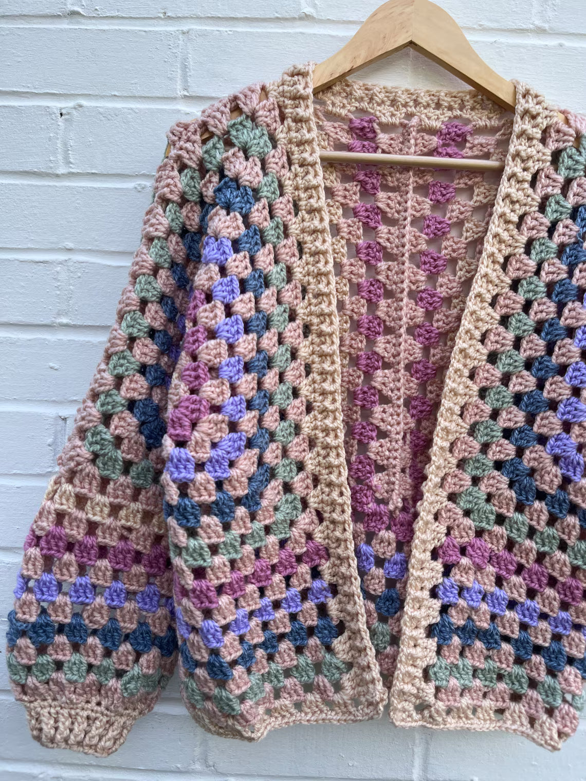 Hexagon Cardigan Crochet Pattern