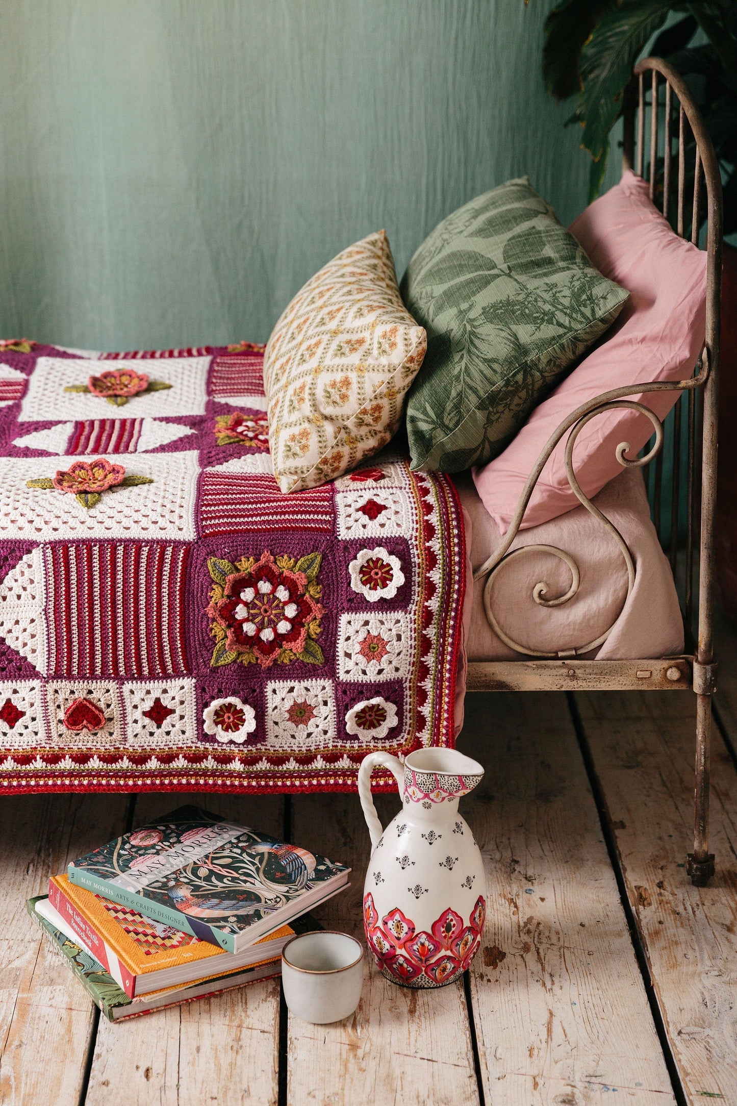 Indigo Dreams & Crimson Dreams Blanket Crochet Pattern