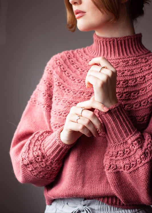 Love Number Sweater Knitting Pattern