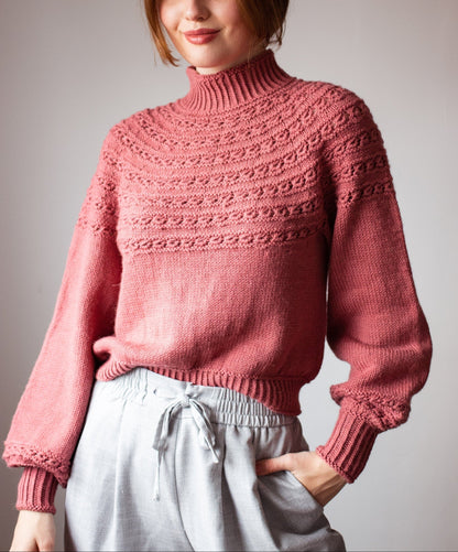 Love Number Sweater Knitting Pattern