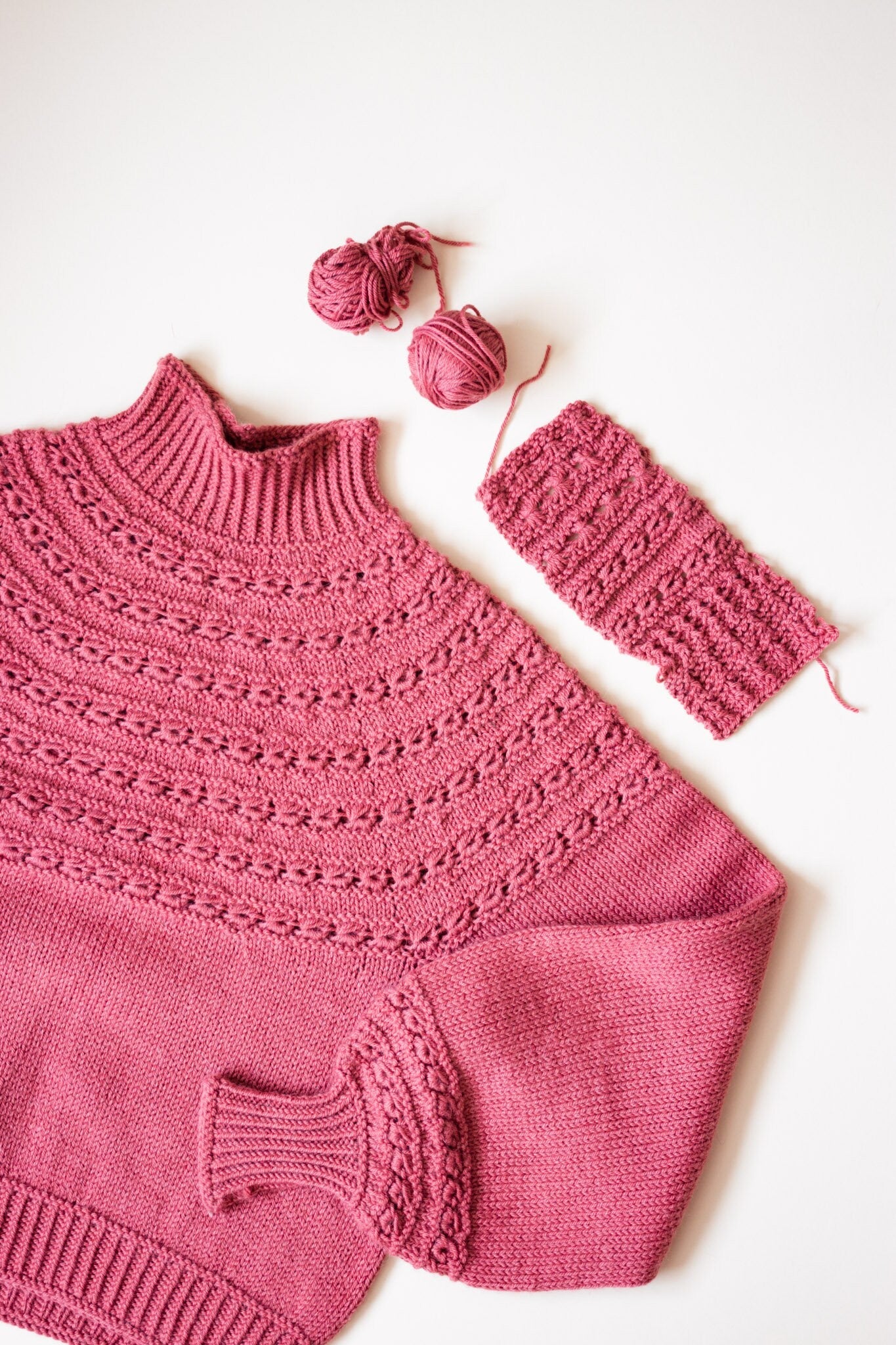 Love Number Sweater Knitting Pattern