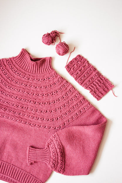 Love Number Sweater Knitting Pattern