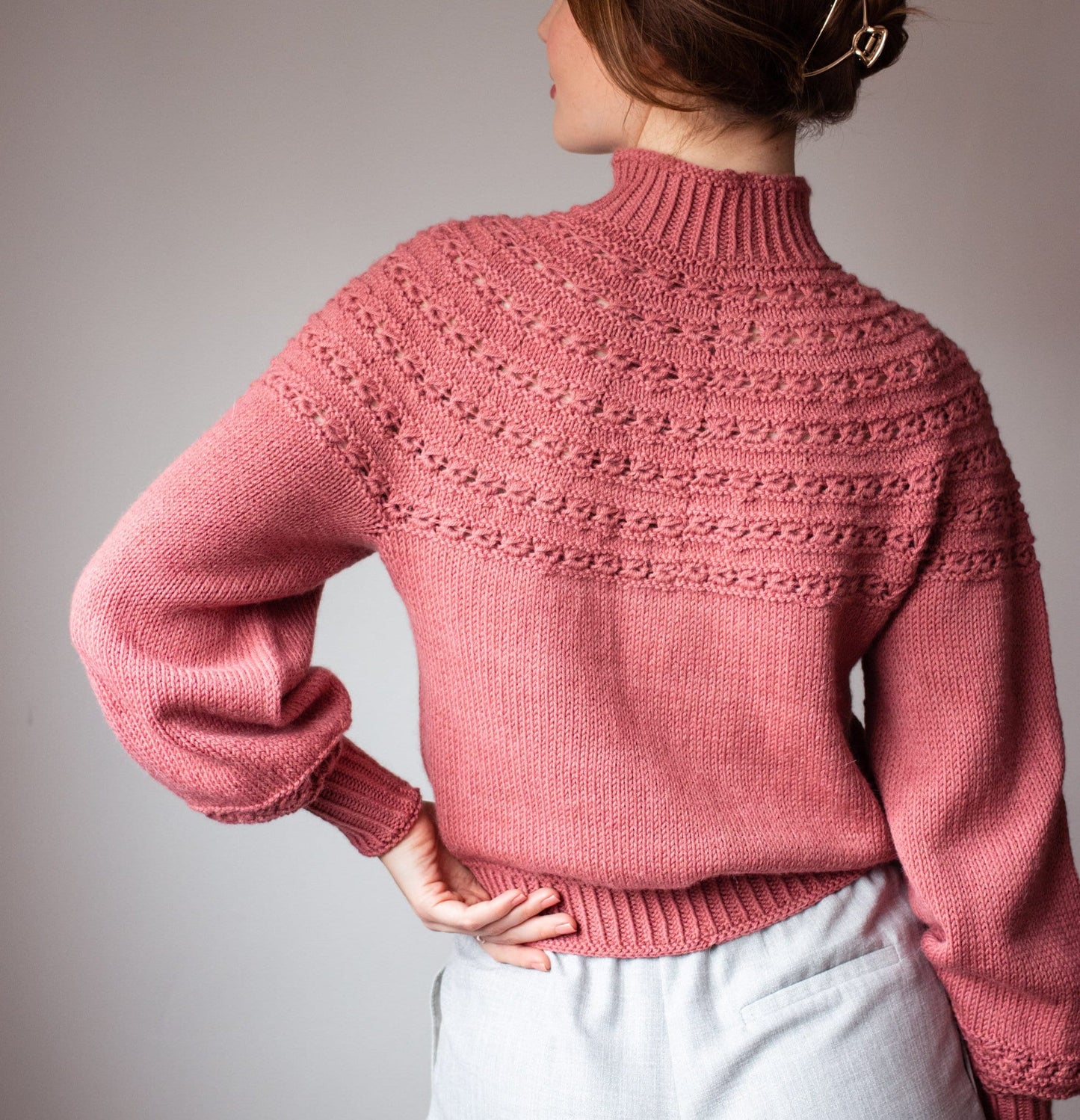 Love Number Sweater Knitting Pattern
