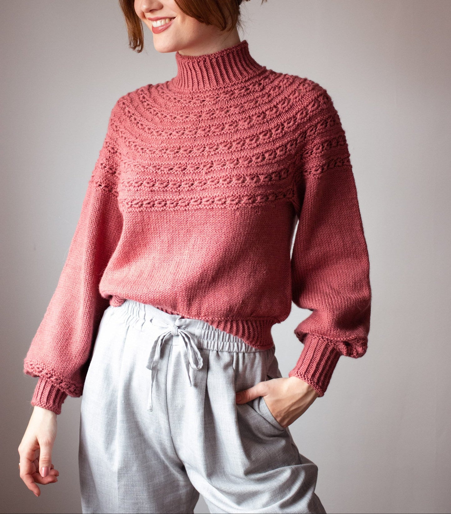 Love Number Sweater Knitting Pattern