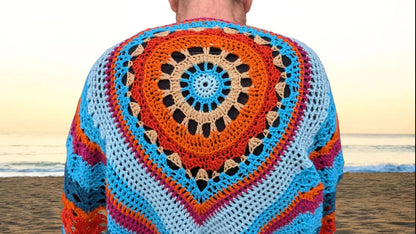 Mandala Bird Shawl Crochet Pattern