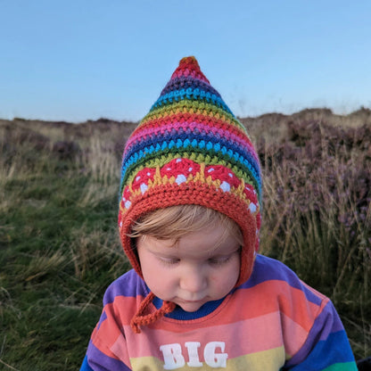 Mushroom Pixie Hat Crochet Pattern