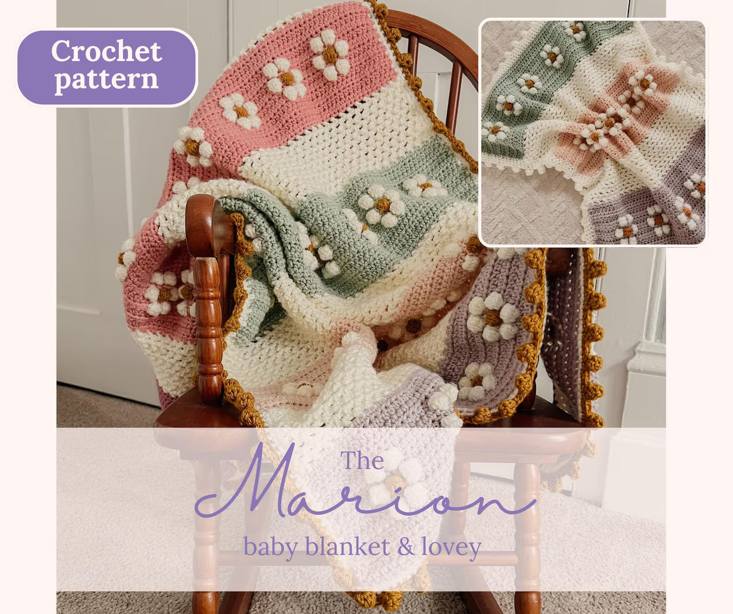 The Marion Baby Blanket Crochet Pattern