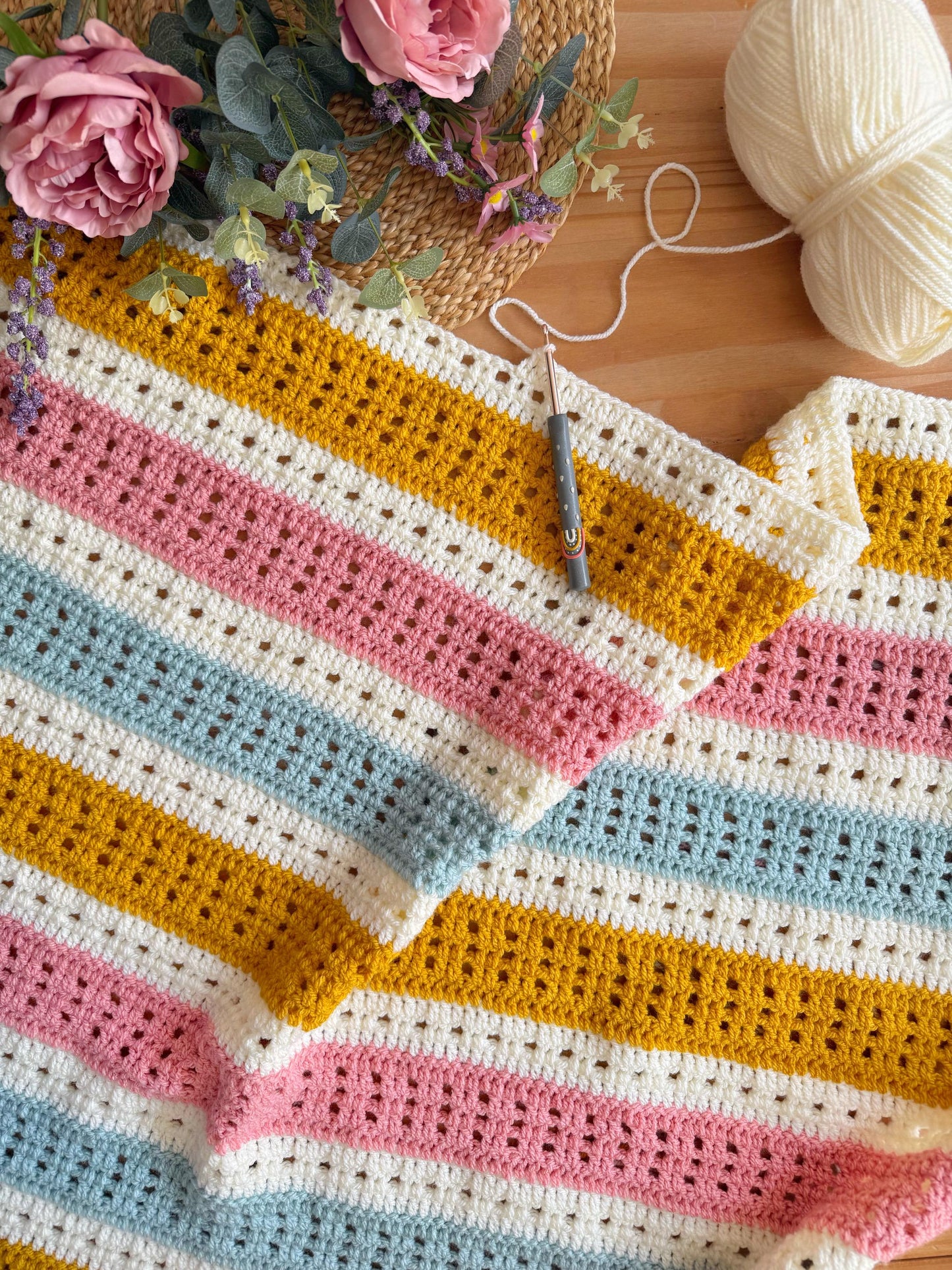 Maytime Blanket Crochet Pattern
