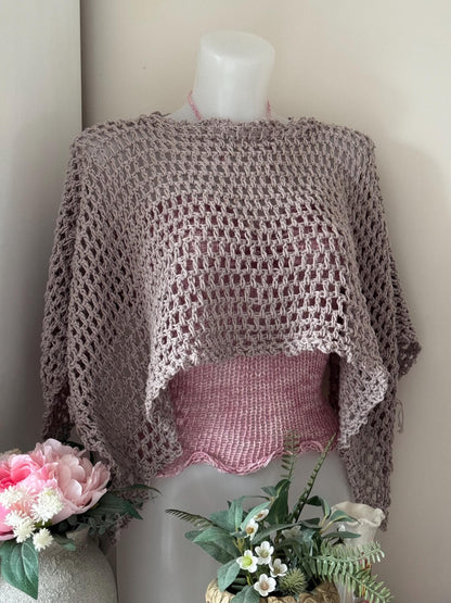 Mesh Poncho Crochet Pattern