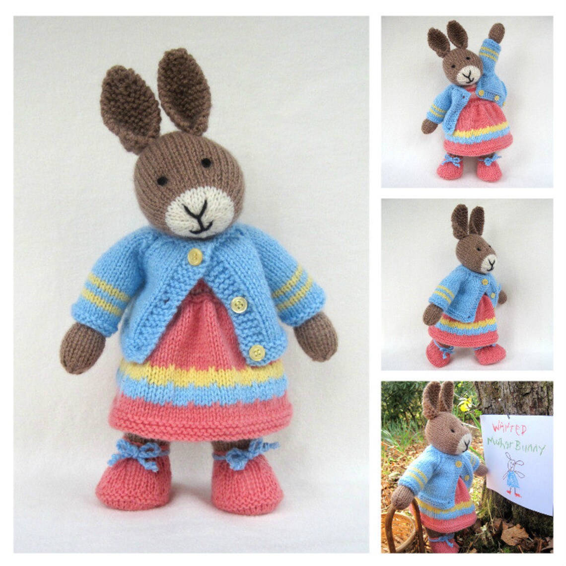 Rabbit Doll Knitting Pattern