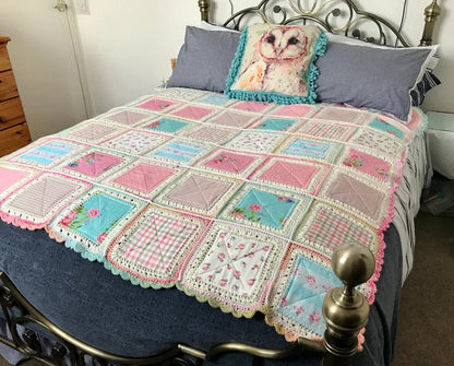Patchwork Quilt Fusion Crochet Pattern