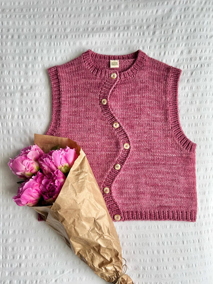 Peony Vest Knitting Pattern