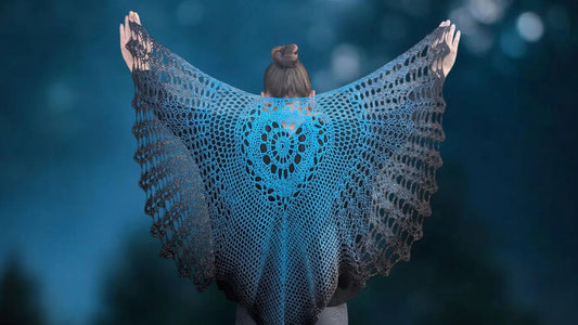 Raven Bird Shawl Pattern