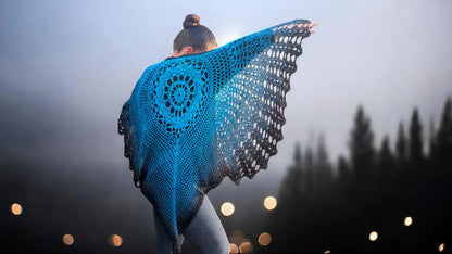 Raven Bird Shawl Pattern