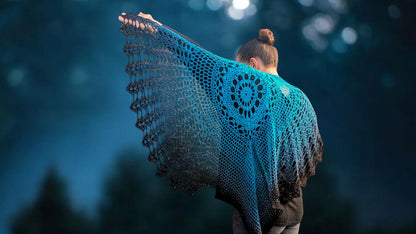 Raven Bird Shawl Pattern