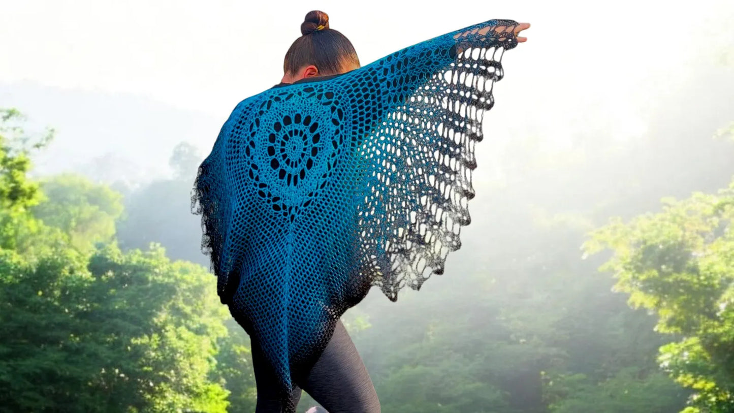 Raven Bird Shawl Pattern