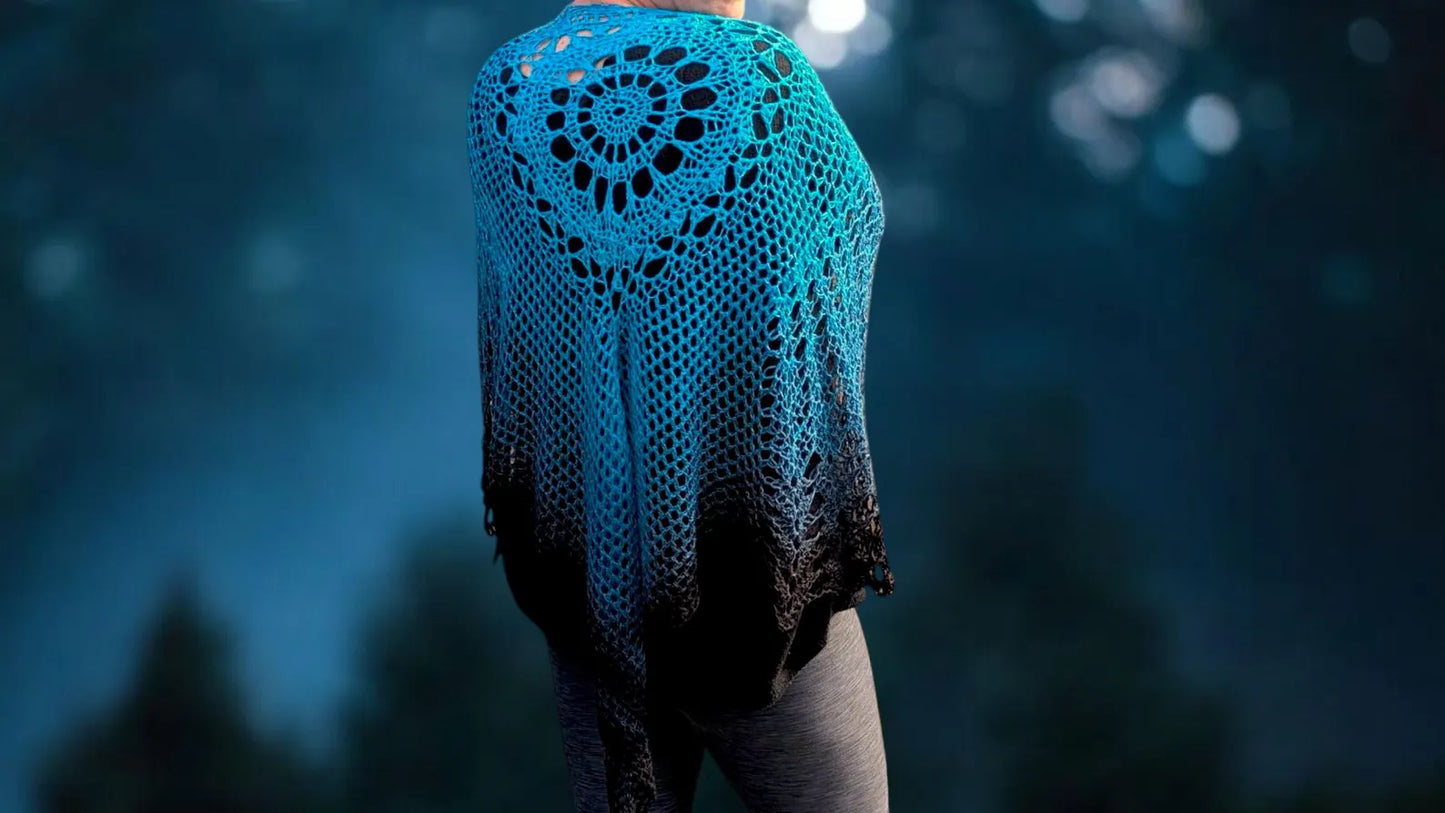 Raven Bird Shawl Pattern