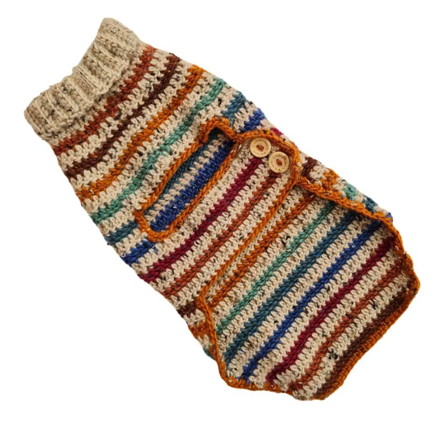 Striped Dog Sweater Crochet Pattern