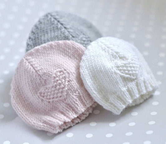 Baby Hat PREEMIE and NEWBORN Knitting Pattern