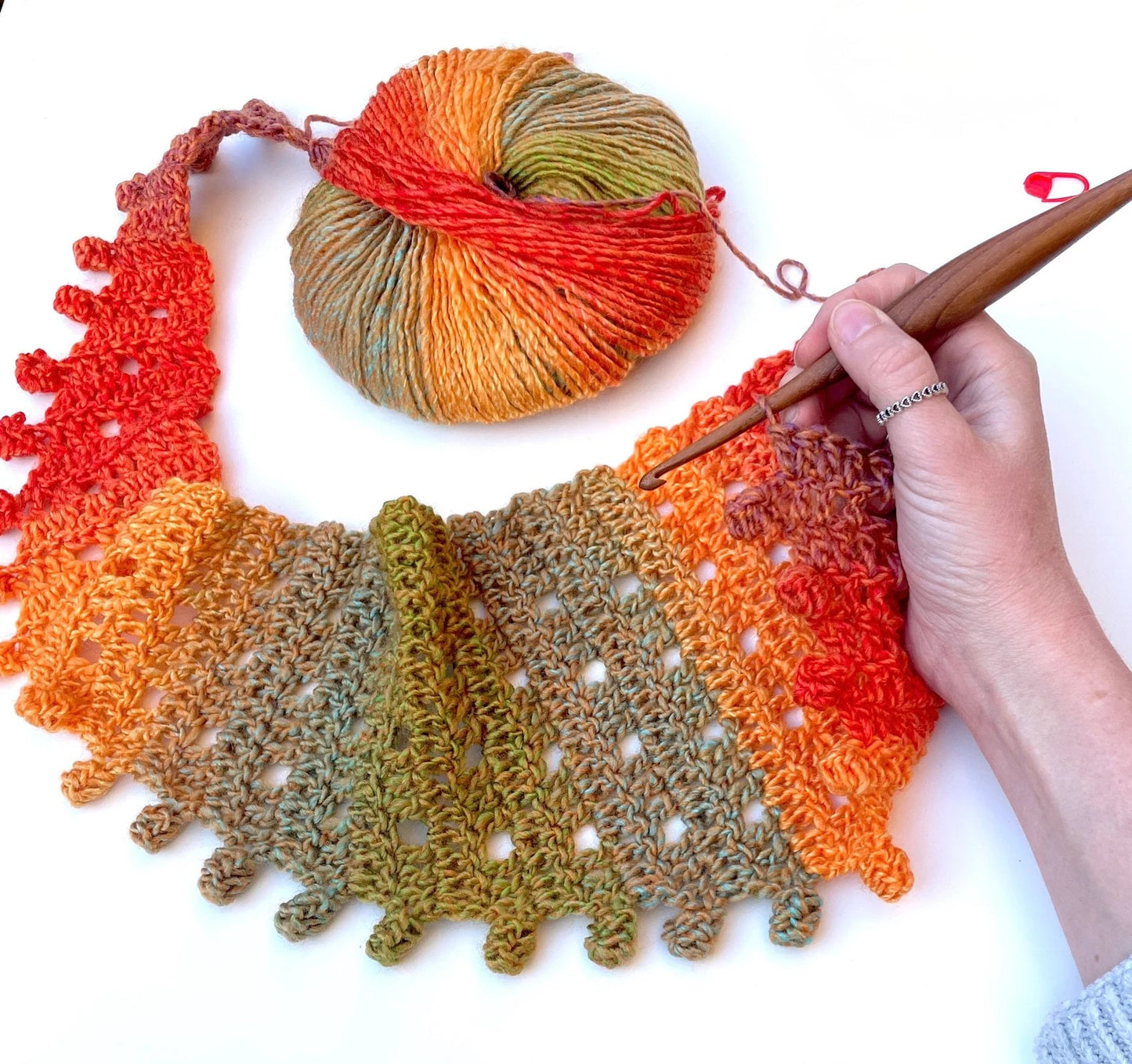 Sun Scarf Crochet Pattern