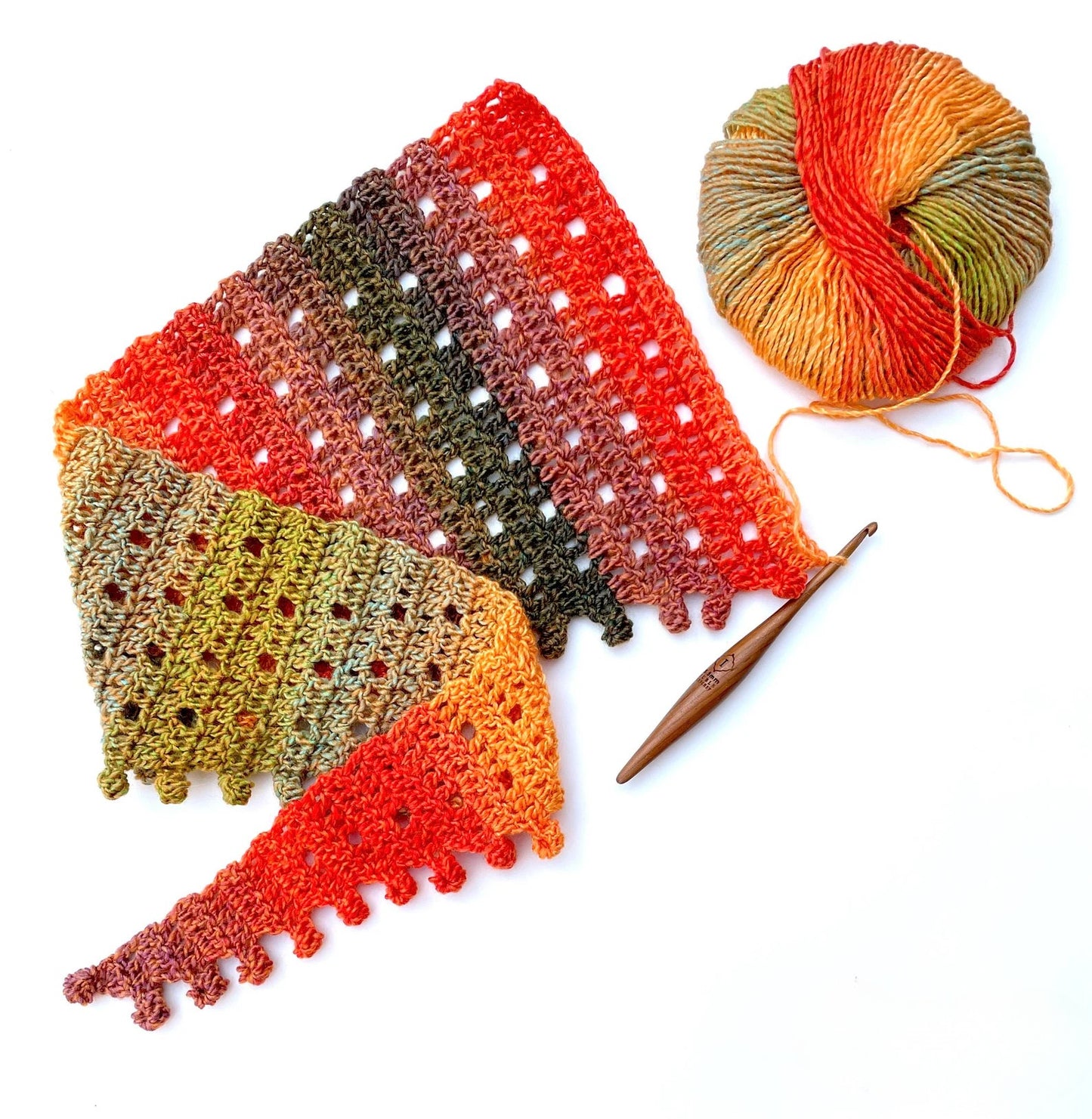 Sun Scarf Crochet Pattern