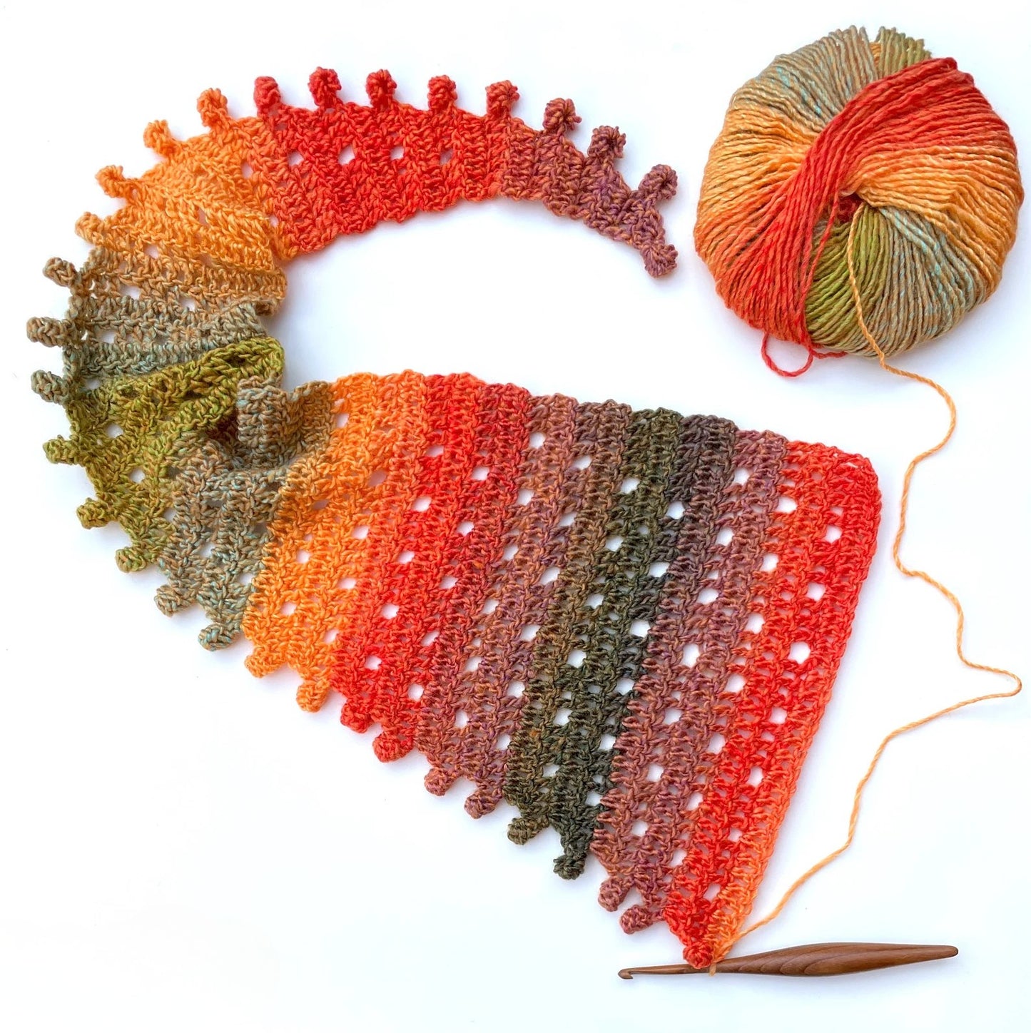 Sun Scarf Crochet Pattern