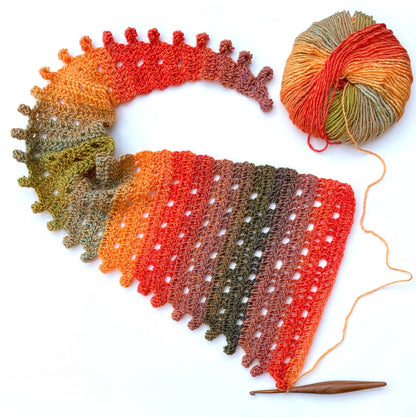 Sun Scarf Crochet Pattern