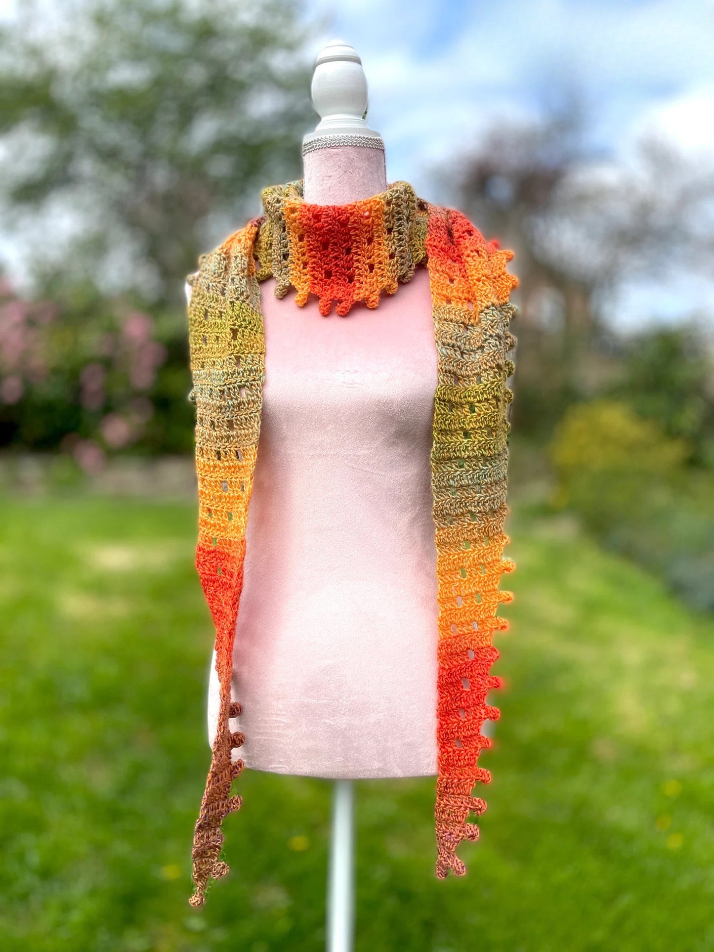 Sun Scarf Crochet Pattern