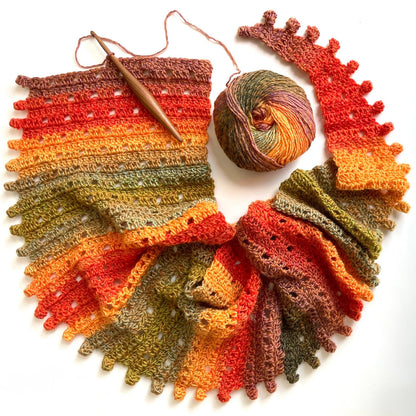 Sun Scarf Crochet Pattern