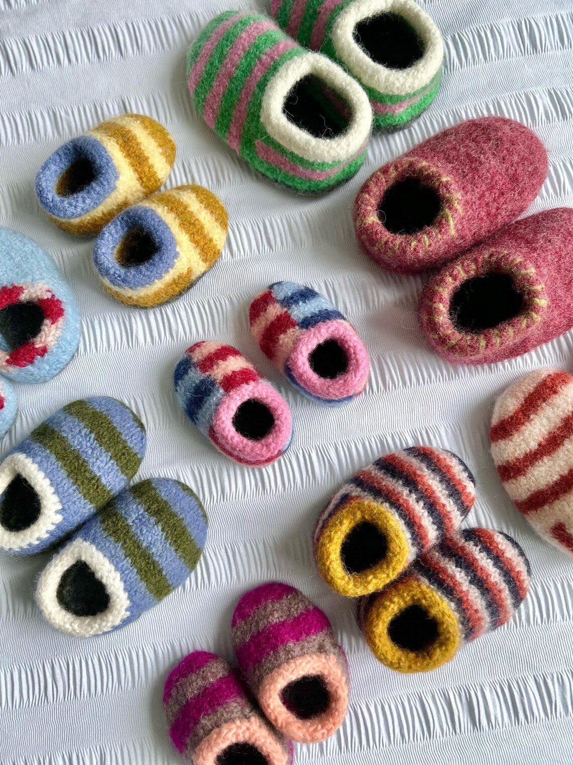 Sailor Slippers Junior Knitting Pattern