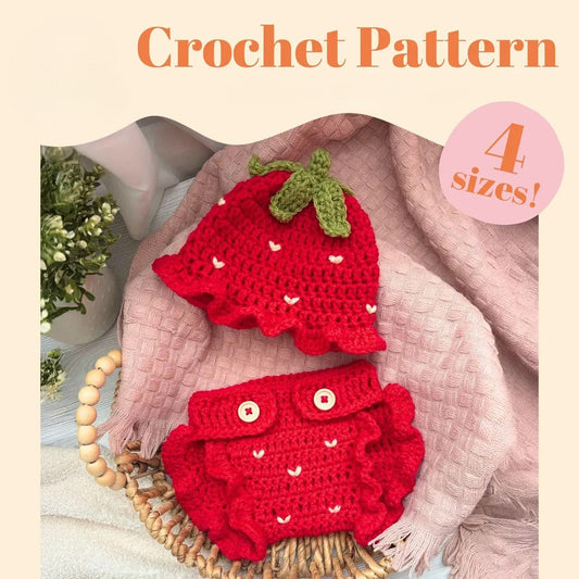 Strawberry Baby Outfit Crochet Pattern