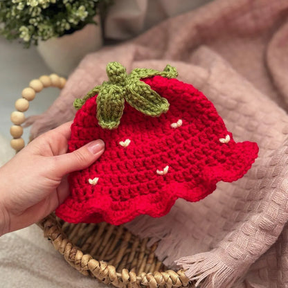 Strawberry Baby Outfit Crochet Pattern